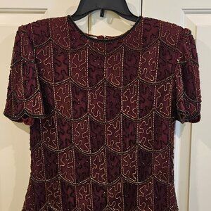 Stenay vintage women's beaded top